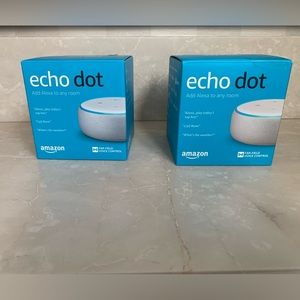 TWOBrand New Echo Dot Smart Devices